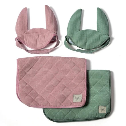 Tapis de selle et abri Hobbyhorse | Cordon rose