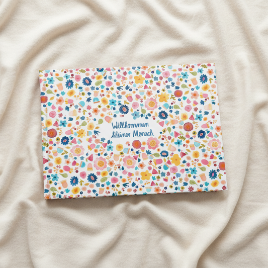 Babytagebuch *Willkommen kleiner Mensch* Hardcover