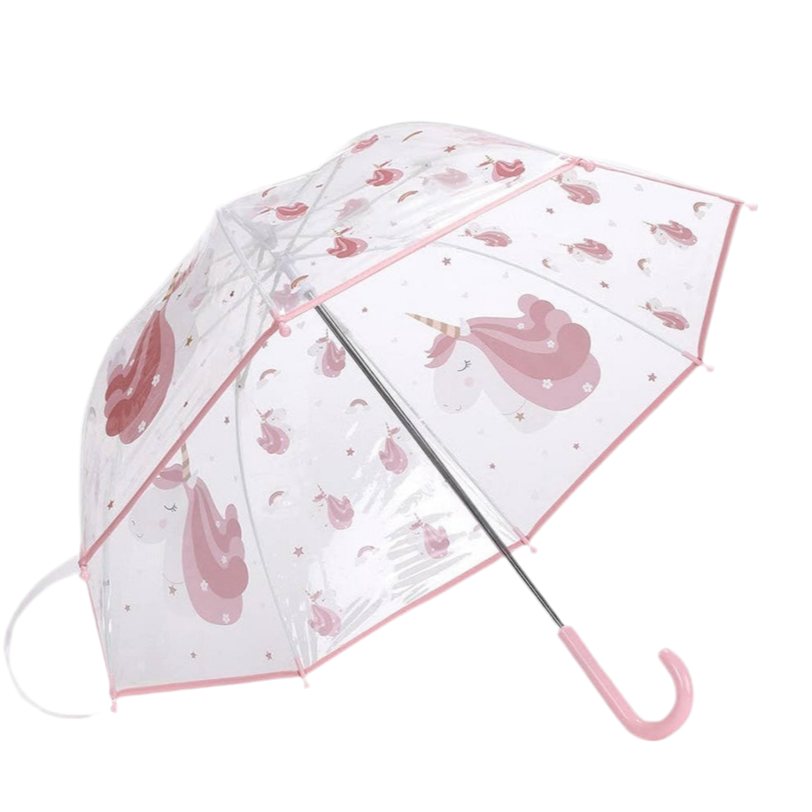 Transparenter Regenschirm Magisches Einhorn