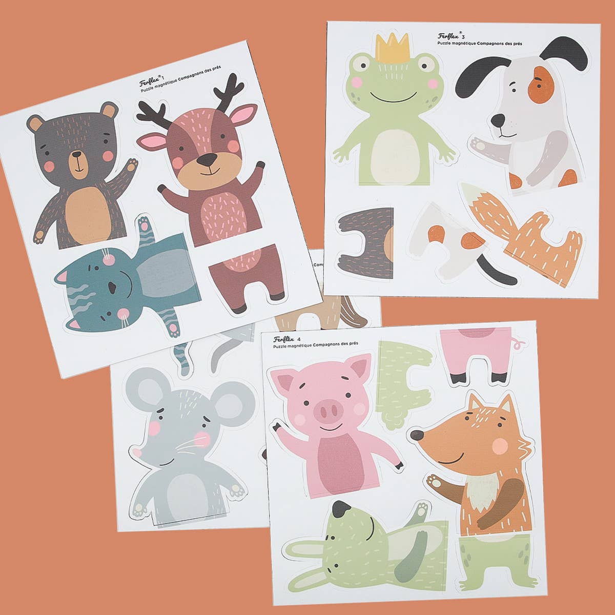 Magnetpuzzle *Tiere* – entdecke, kombiniere & erfinde deine eigene Tierwelt