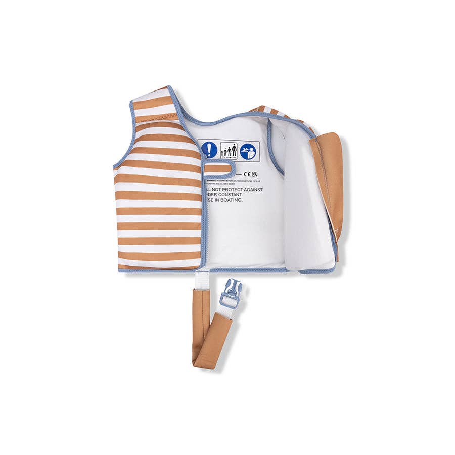 Schwimmweste braun weiß 3-6 Jahre SOFTLINES