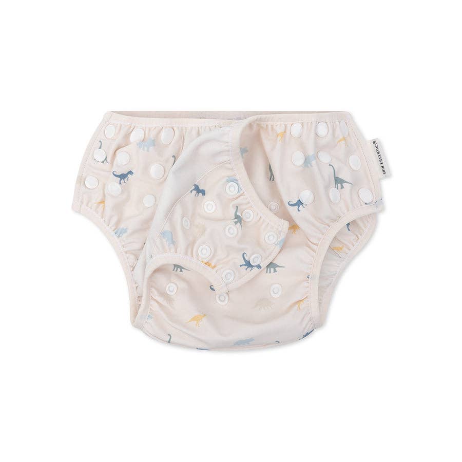 Couche de bain lavable multicolore DINO