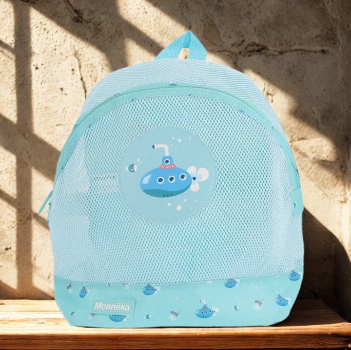 Kinderrucksack Antisand ozean-blau-türkis U-BOOT