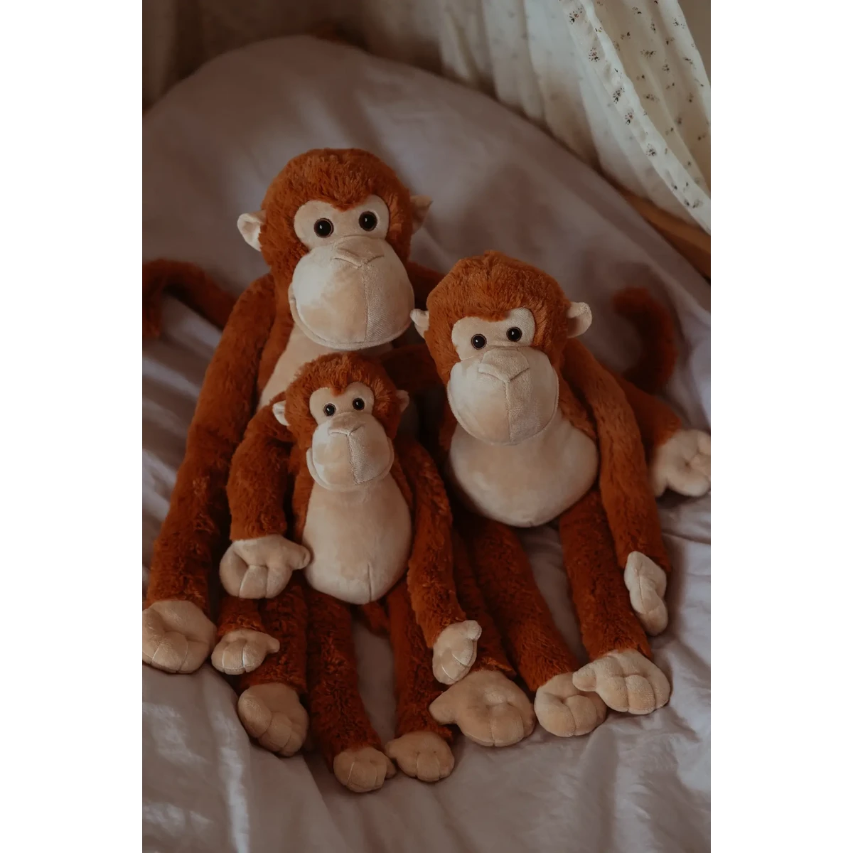 Weighted plush monkey medium 1.1 kg - playful comforter