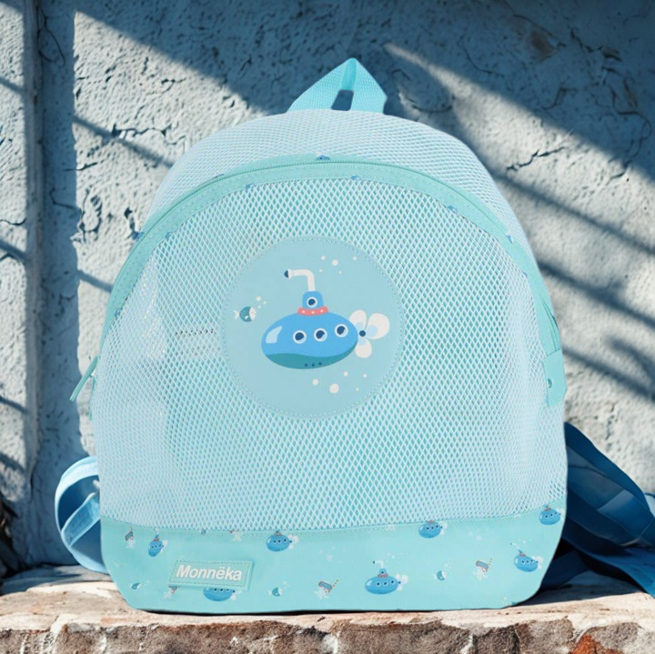 Kinderrucksack Antisand ozean-blau-türkis U-BOOT