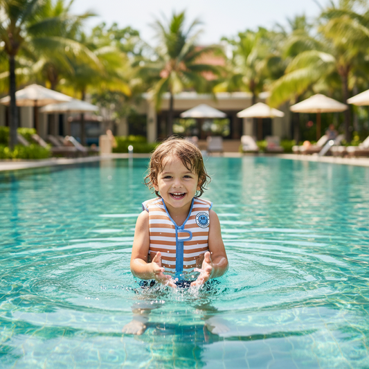 Schwimmweste braun weiß 2-3 Jahre *Softlines*