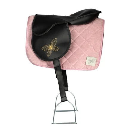 Tapis de selle et abri Hobbyhorse | Cordon rose