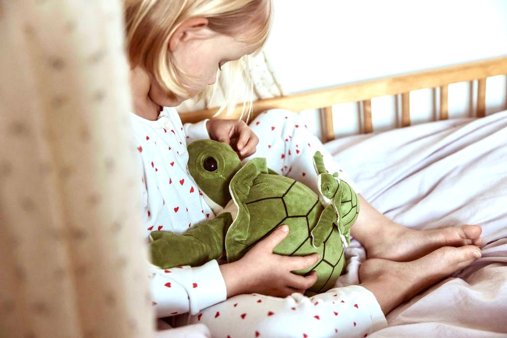 Gewichtete Plüschschildkröte groß 1,6 kg - Sanfter Ruhebringer und starker Beschützer
