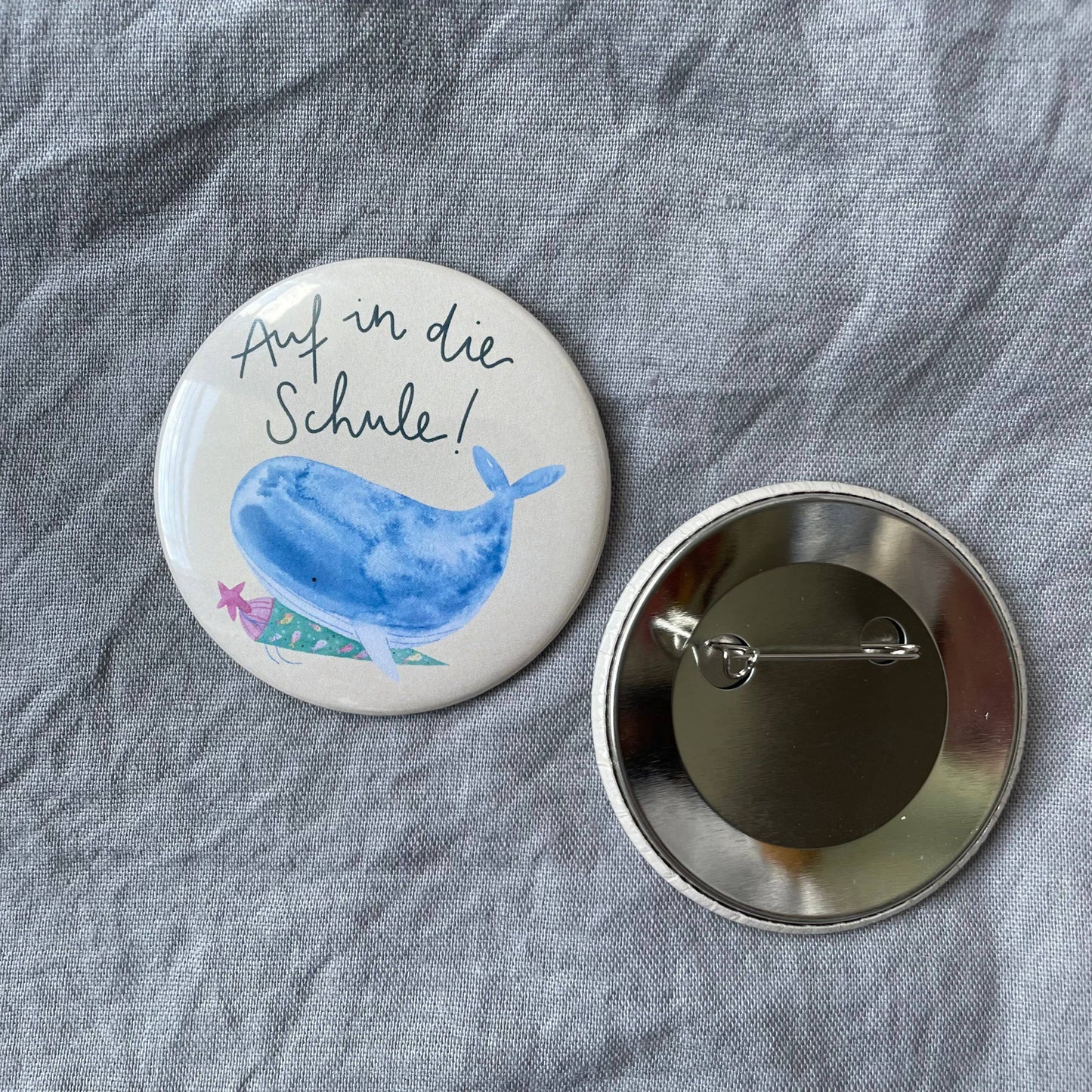 Bouton Baleine EN DIRECT DE L'ÉCOLE
