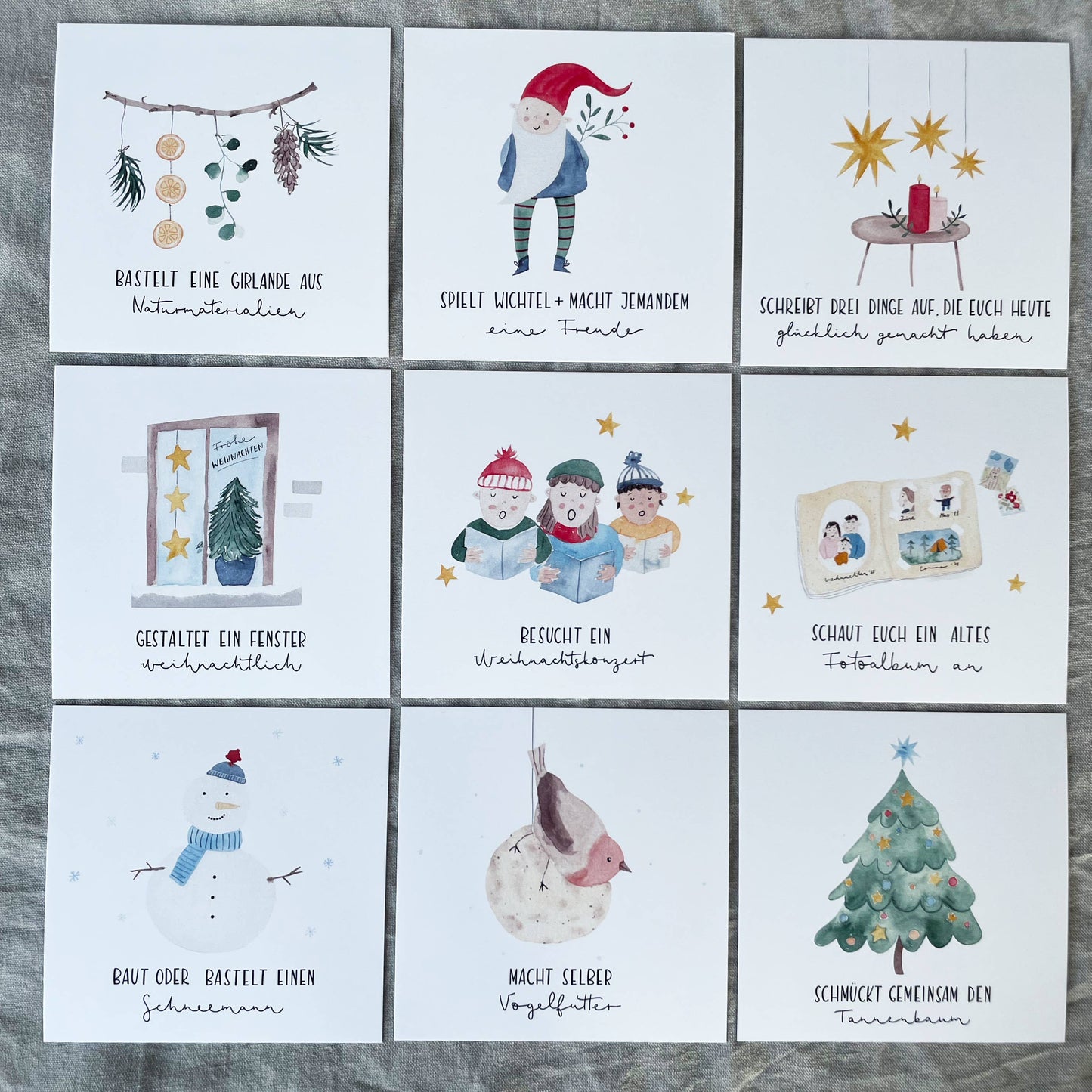 Adventskalender „Gemeinsame Zeit“ – Erinnerungen statt Dinge