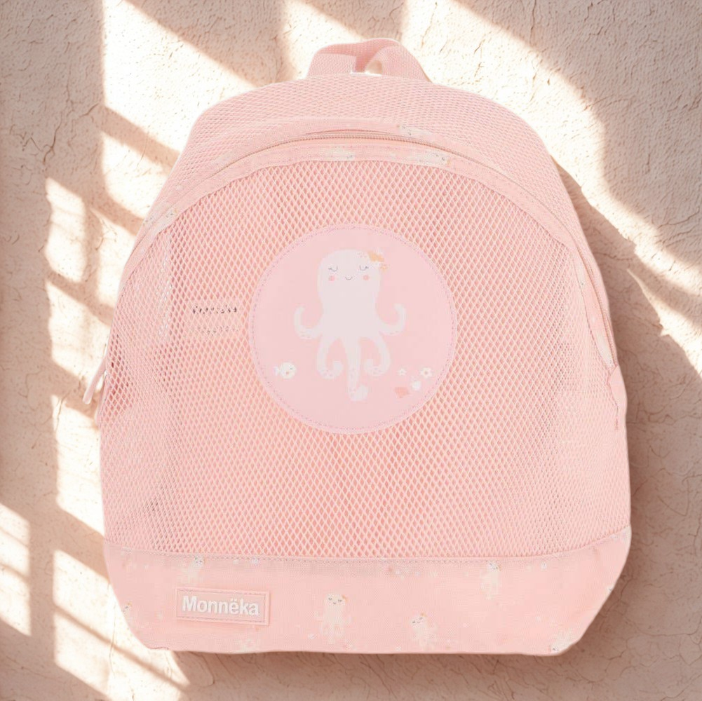 Kinder-Rucksack Antisand rosé-pfirsich JOLIE OKTOPUS