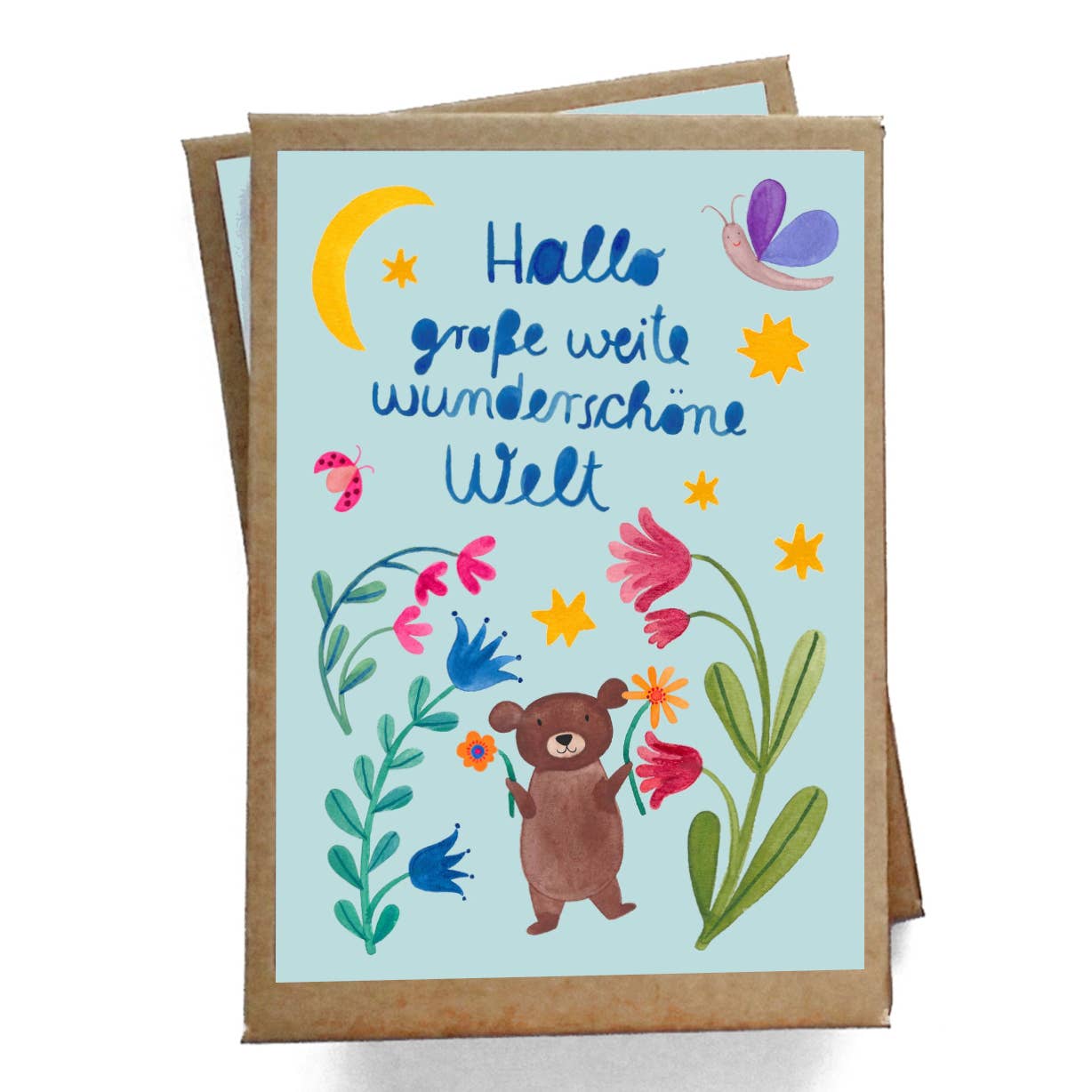 Baby milestone cards "Hello World"