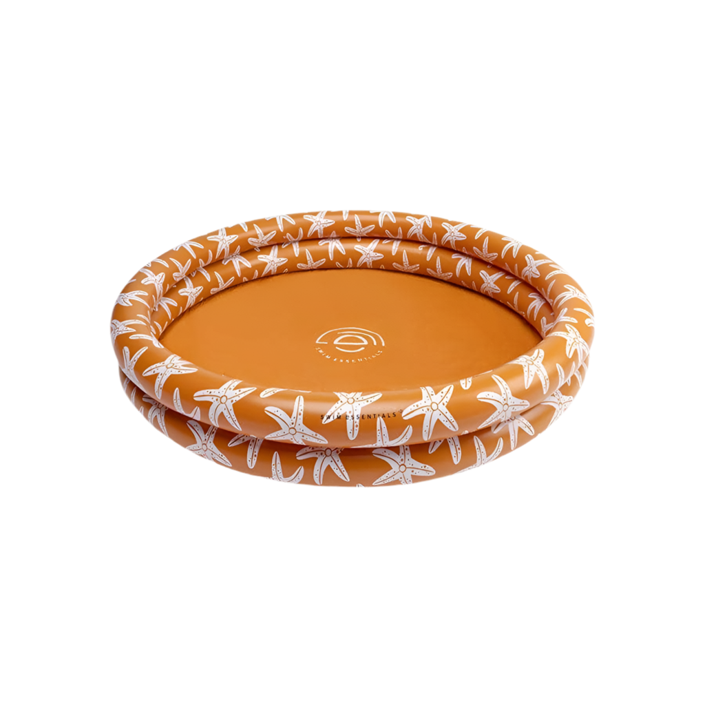 Pataugeoire enfant Ø95cm orange-marron SEASTARS