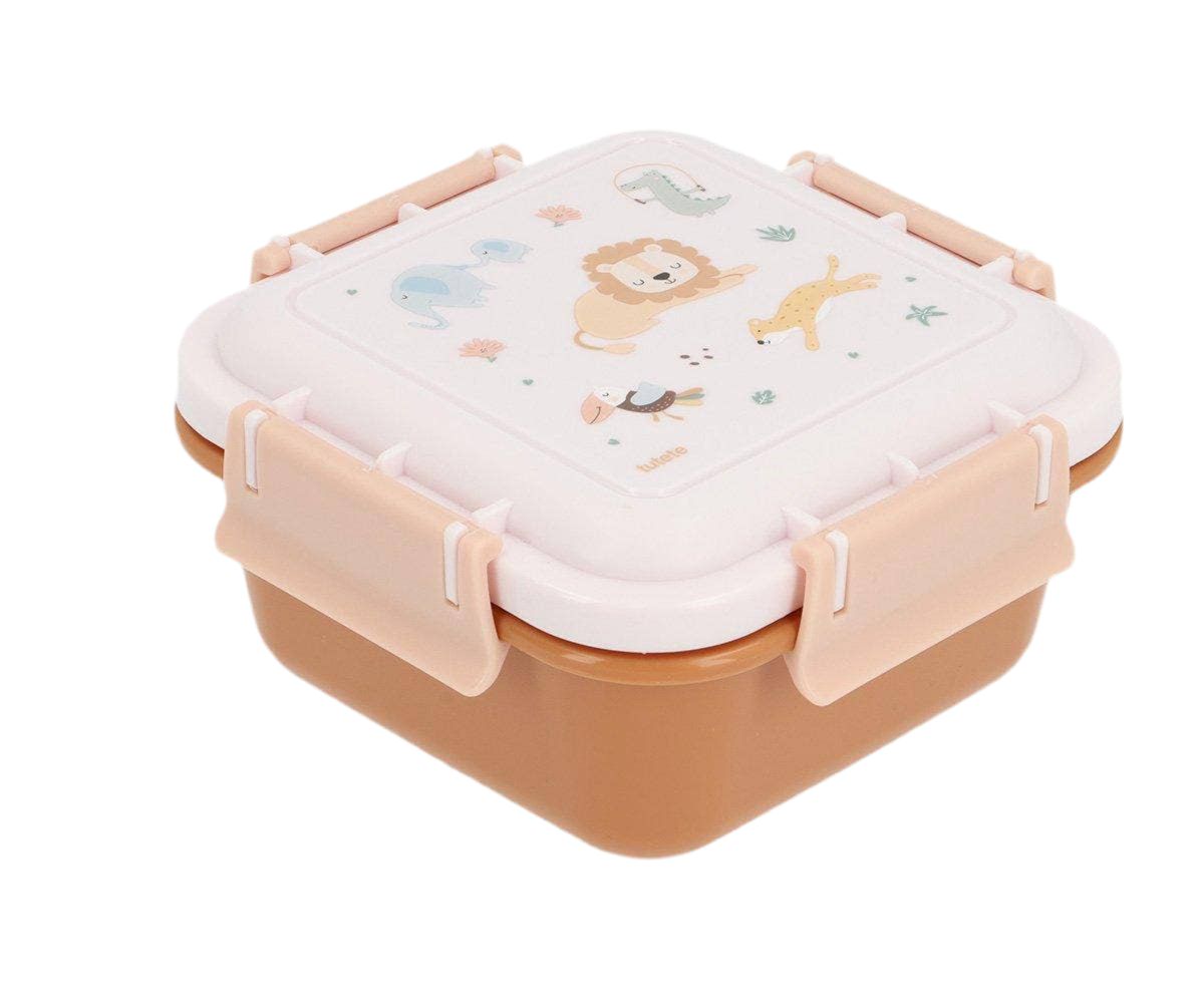 Brotdose Große Lunchbox quadratisch *Safari* – dearlydots
