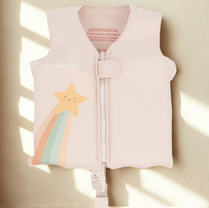Life jacket cream-beige-rose 3-6 years *Starlight*