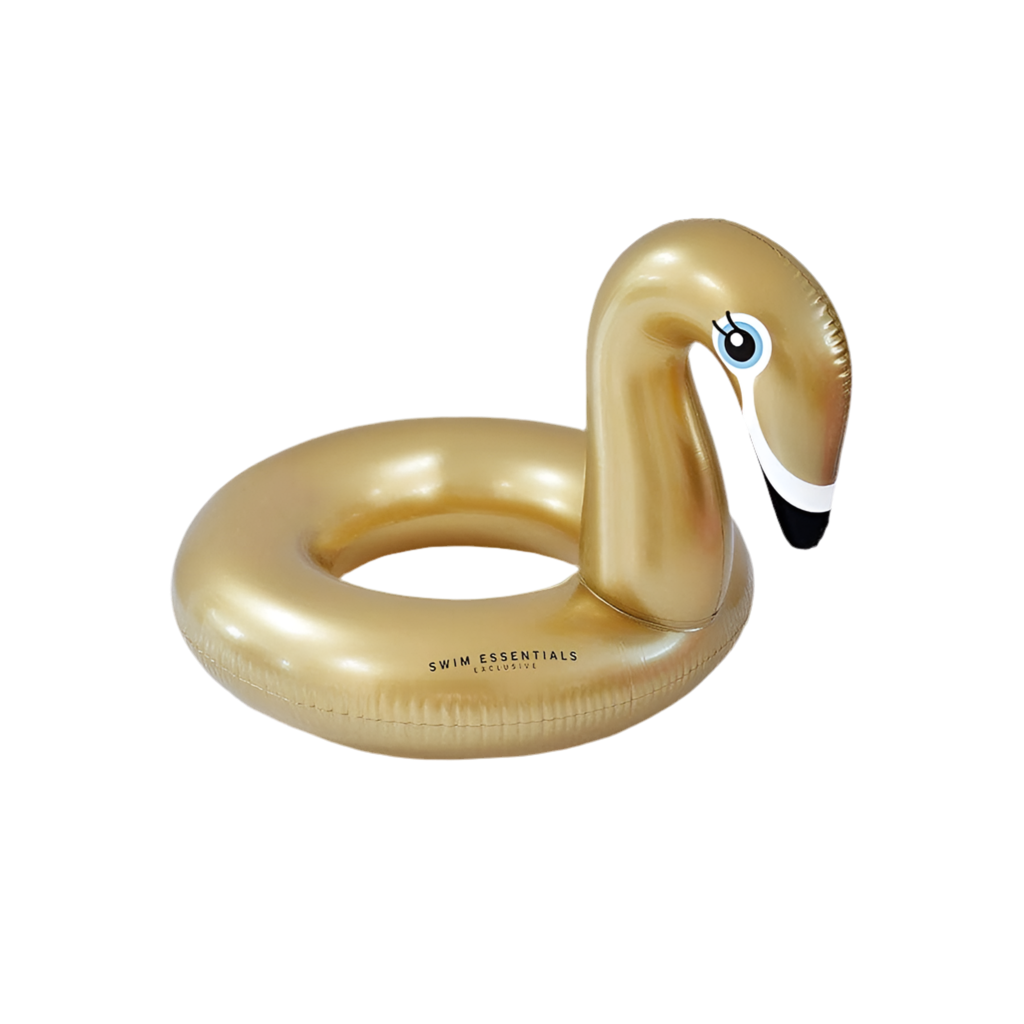 Bouée de natation cygne / flamant rose Ø 95 cm GOLDEN SWAN