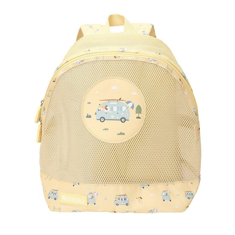 Kinderrucksack Anti-Sand pastell-gelb SURF VAN