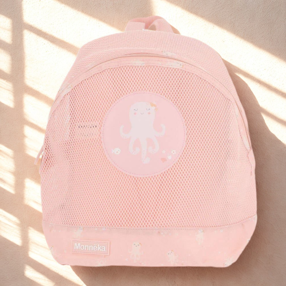 Kinder-Rucksack Antisand rosé-pfirsich JOLIE OKTOPUS