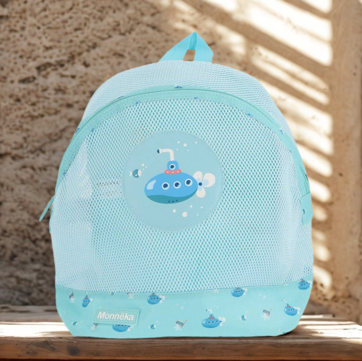 Kinderrucksack Antisand ozean-blau-türkis U-BOOT