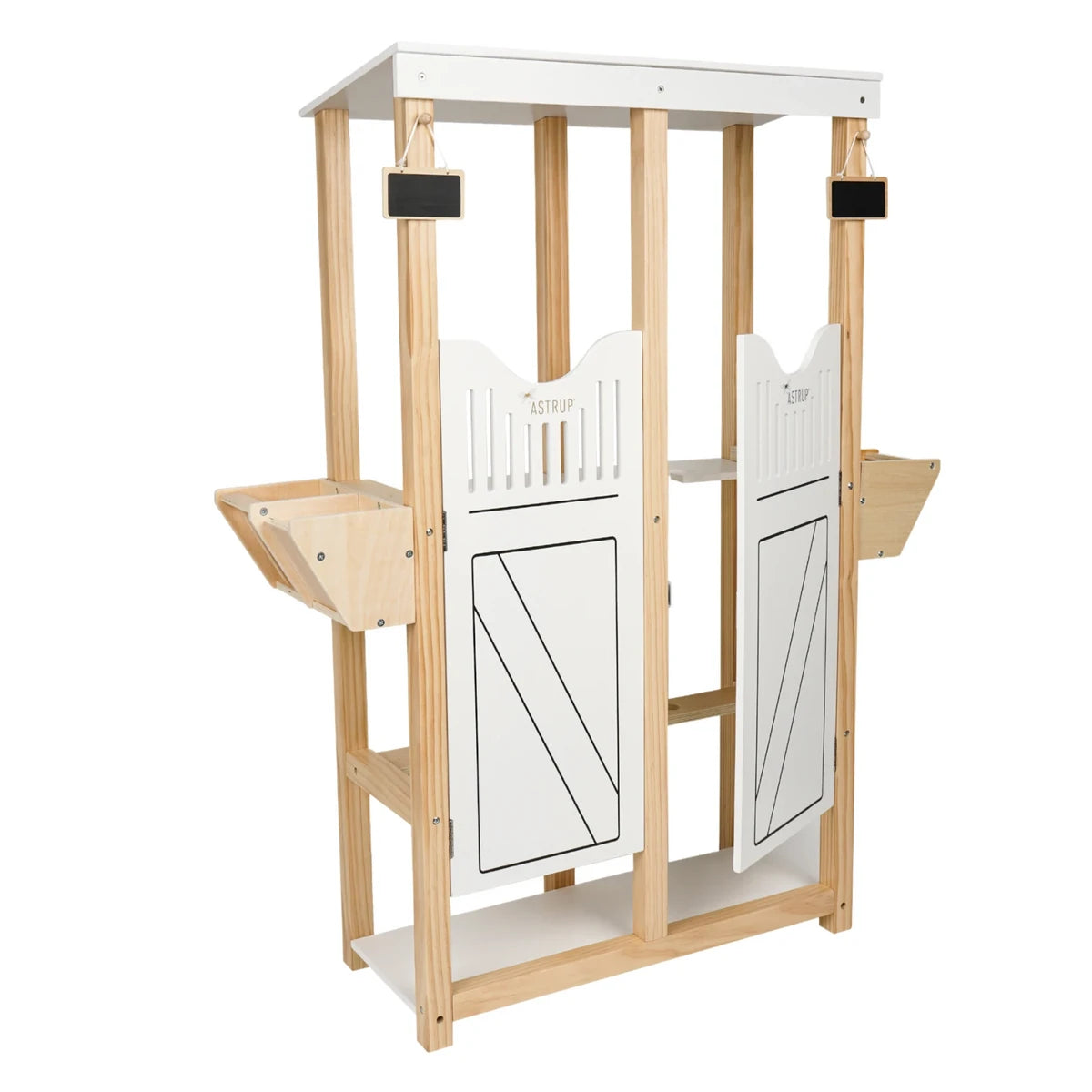 *Deluxe Stall* für 2 Steckenpferde – stilvolle Aufbewahrung für zwei Lieblingspferde