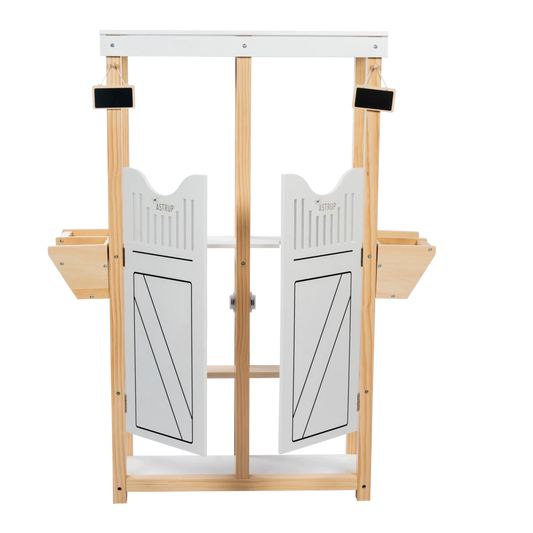 Deluxe Stall für 2 Steckenpferde – stilvolle Aufbewahrung für zwei Lieblingspferde