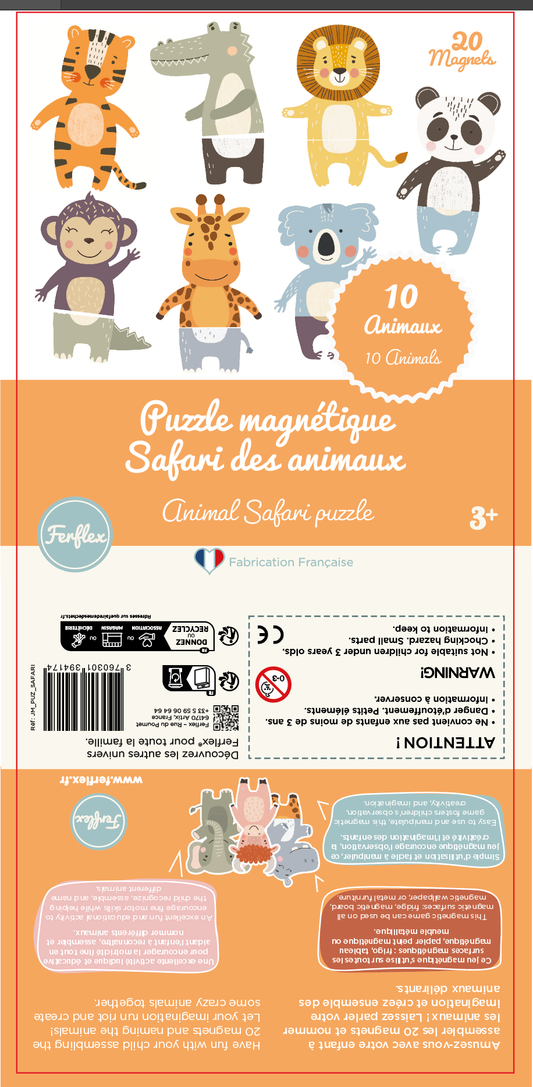 Magnetpuzzle Tiersafari – spielerisch entdecken, kombinieren & lernen