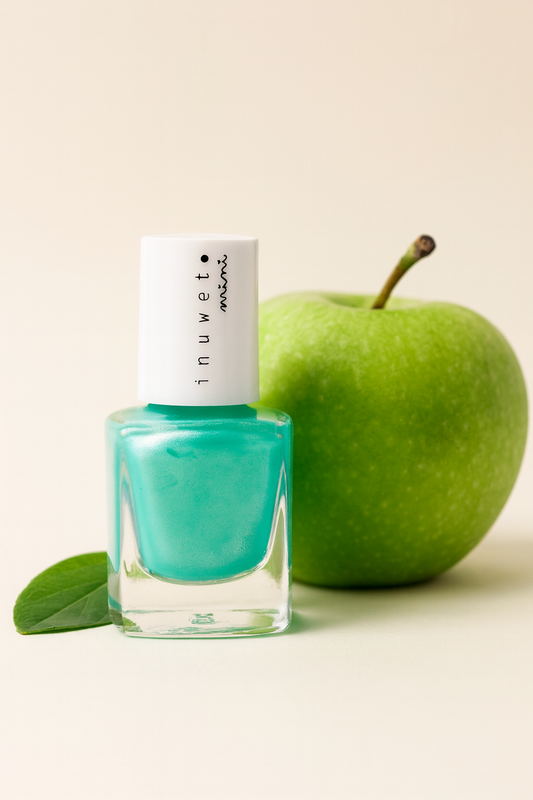 Kids Nagellack – Wasserbasiert & Duftend Türkis / Apfelduft