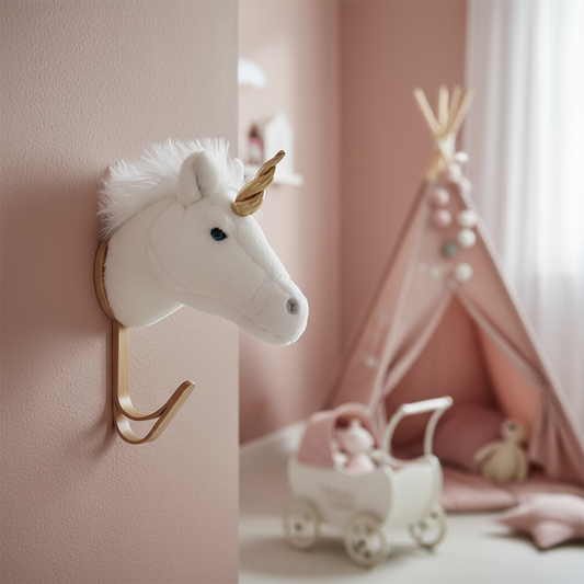 Kleiderhaken Weißes Einhorn