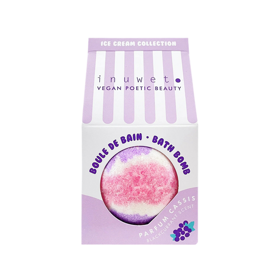 Vegane Badebombe – Eiscreme-Kollektion Cassis