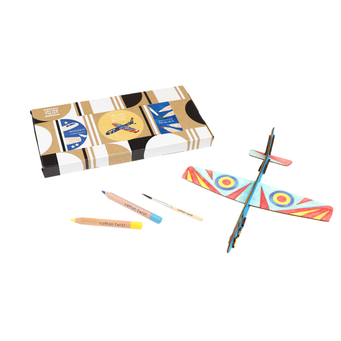 Bastelset *Flugzeug* – Kreatives Abenteuer für Kinder