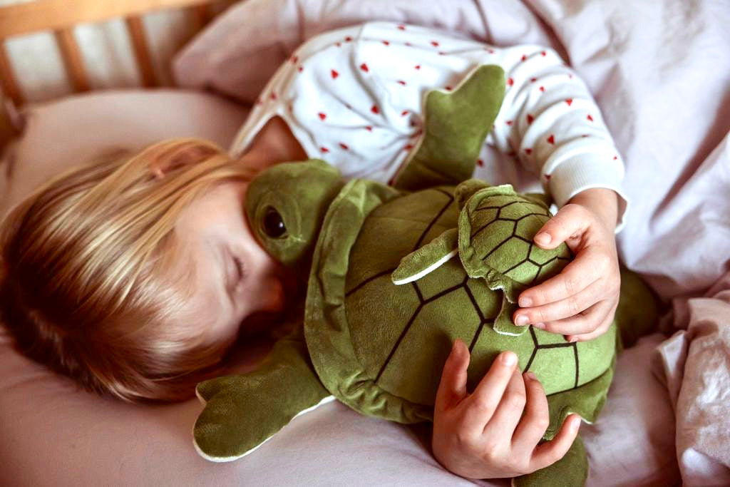 Gewichtete Plüschschildkröte groß 1,6 kg - Sanfter Ruhebringer und starker Beschützer