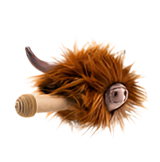 Tierischer Lenkerfreund – Highland Cow für Roller/Fahrrad