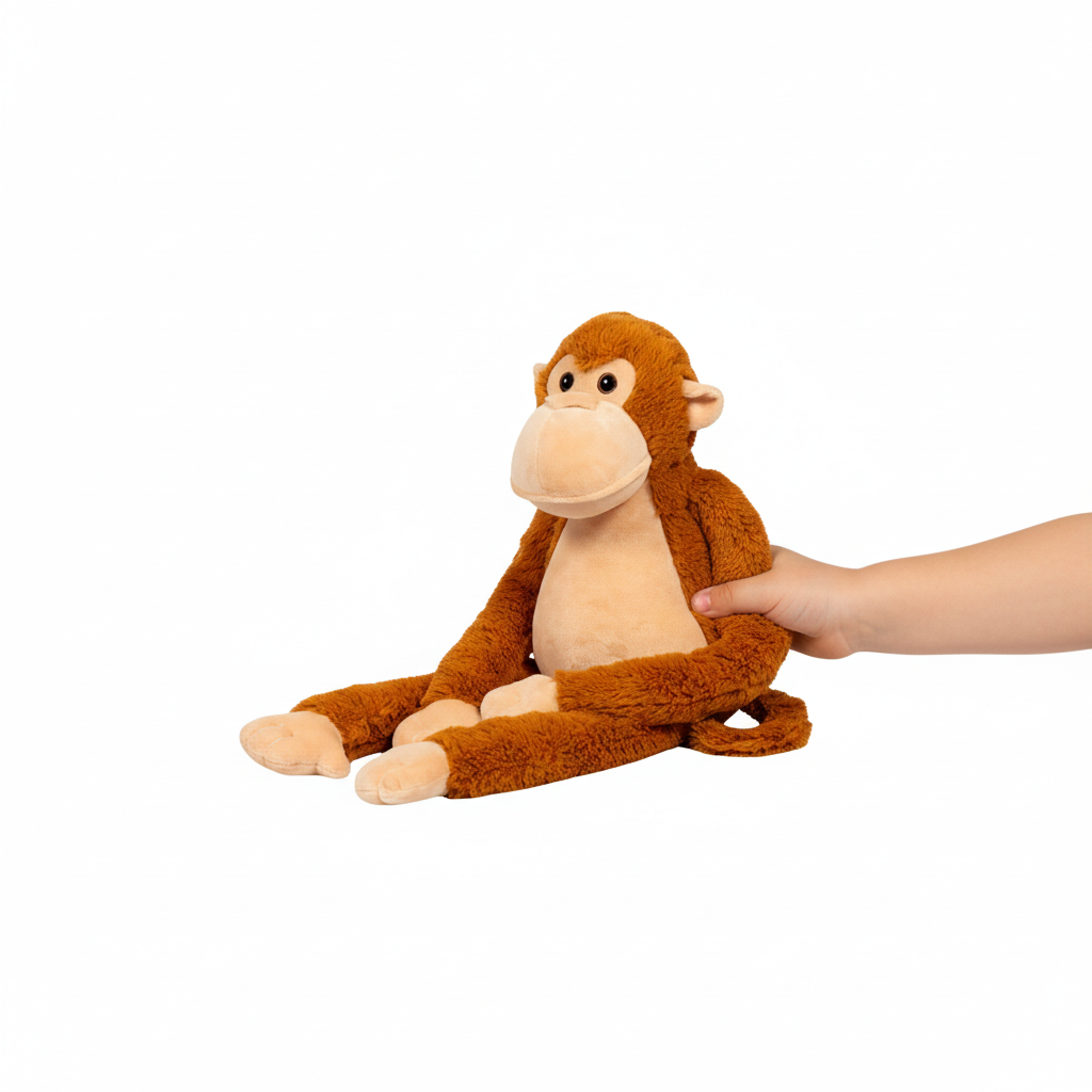 Weighted *plush monkey* small 0.5 kg - cheerful haven of peace