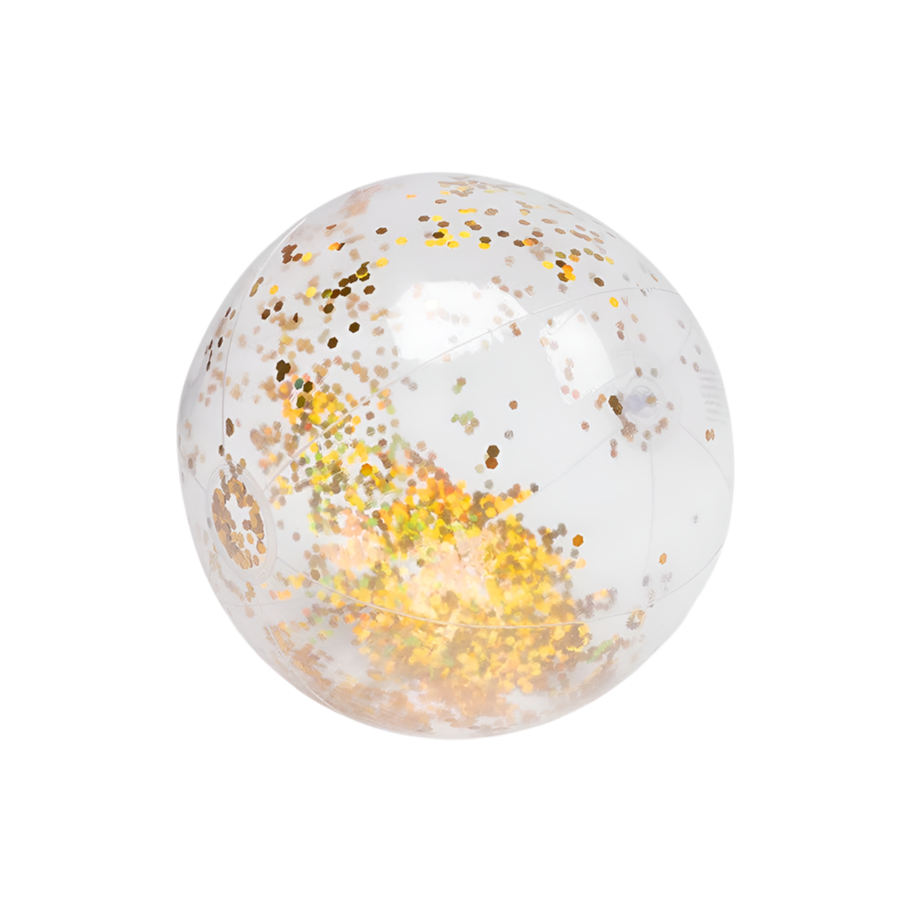 Water ball Ø 51 cm transparent-gold glitter GOLD GLITTER