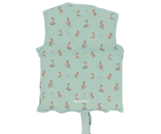 Schwimmweste mint-grün-pastell 1-2 Jahre Cool Dino