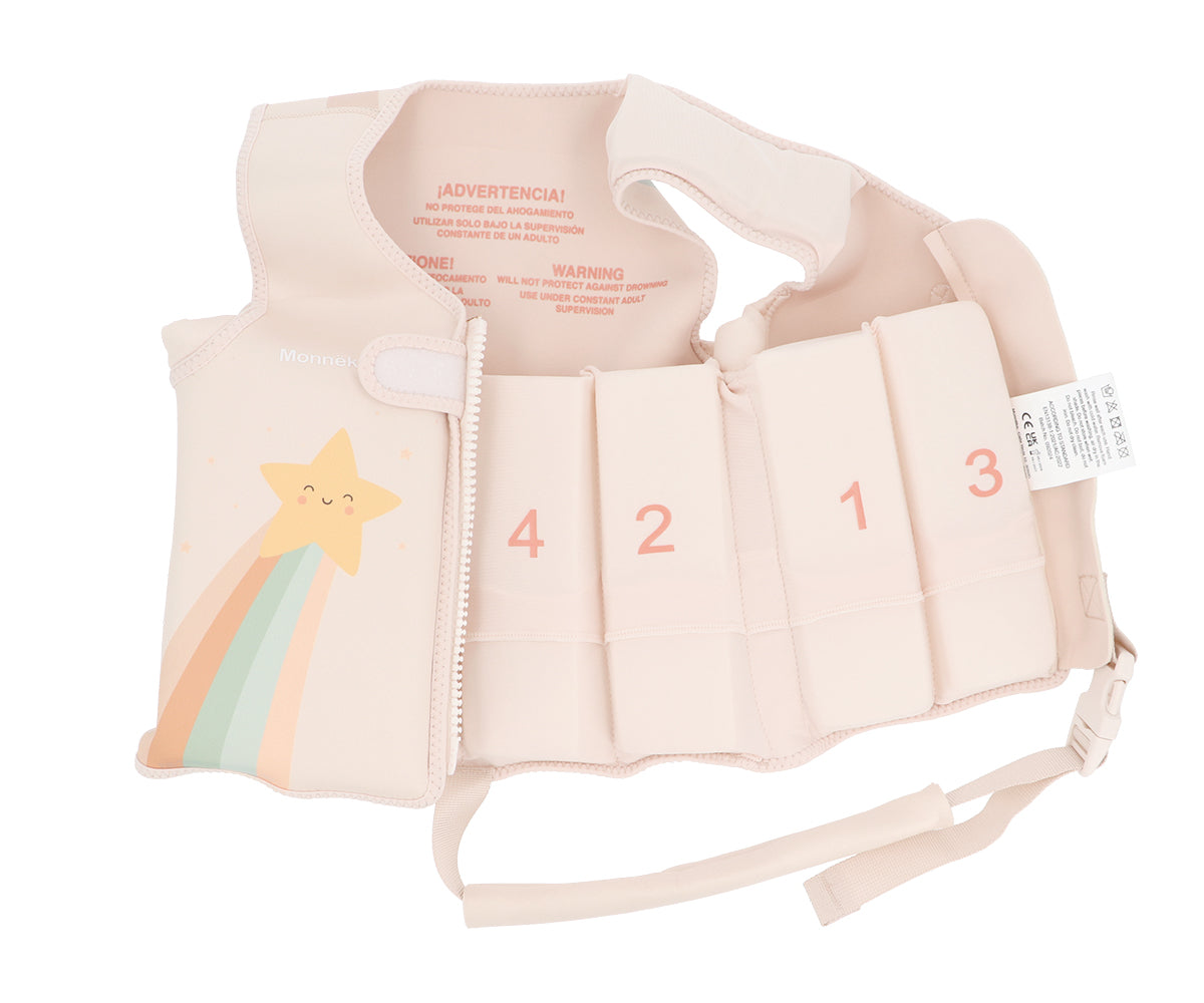 Gilet de sauvetage beige-rose 2-3 ans STARLIGHT