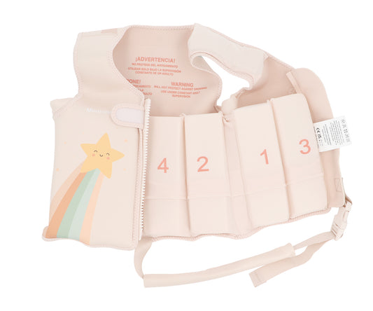 Schwimmweste beige-rosé 2-3 Jahre Starlight