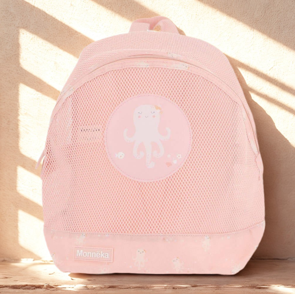 Kinder-Rucksack Antisand rosé-pfirsich JOLIE OKTOPUS