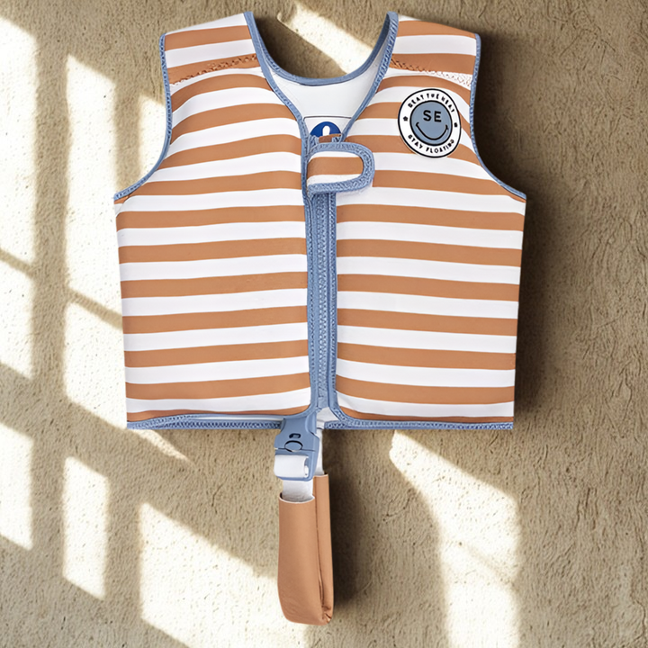 Schwimmweste braun weiß 3-6 Jahre SOFTLINES