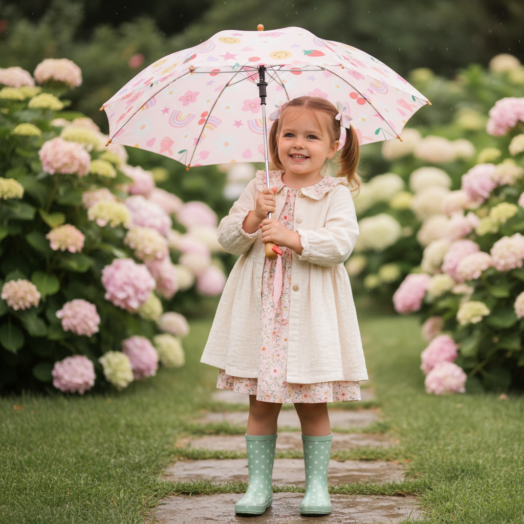 Limitierter Meri Meri Happy Icons *Kinder-Regenschirm* Rosa