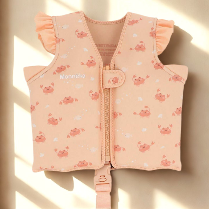 Gilet de sauvetage orange-blush 1-3 ans CRABE CORAIL