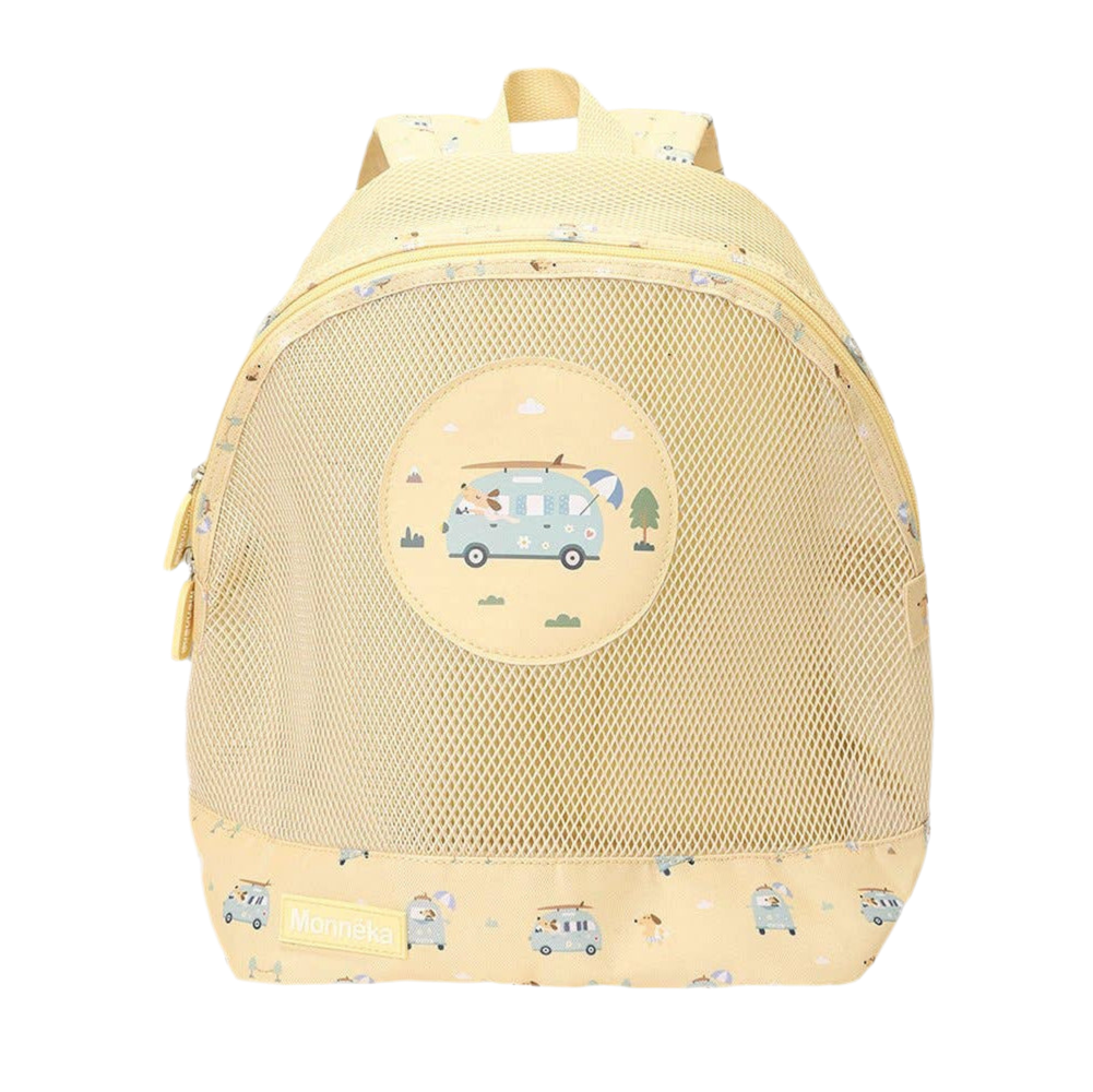 Kinderrucksack Anti-Sand pastell-gelb SURF VAN
