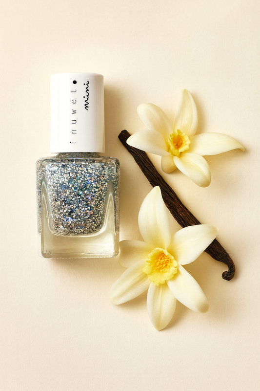 Kids Nagellack – Wasserbasiert & Duftend Glitter Silver Dreamer / Vanilleduft
