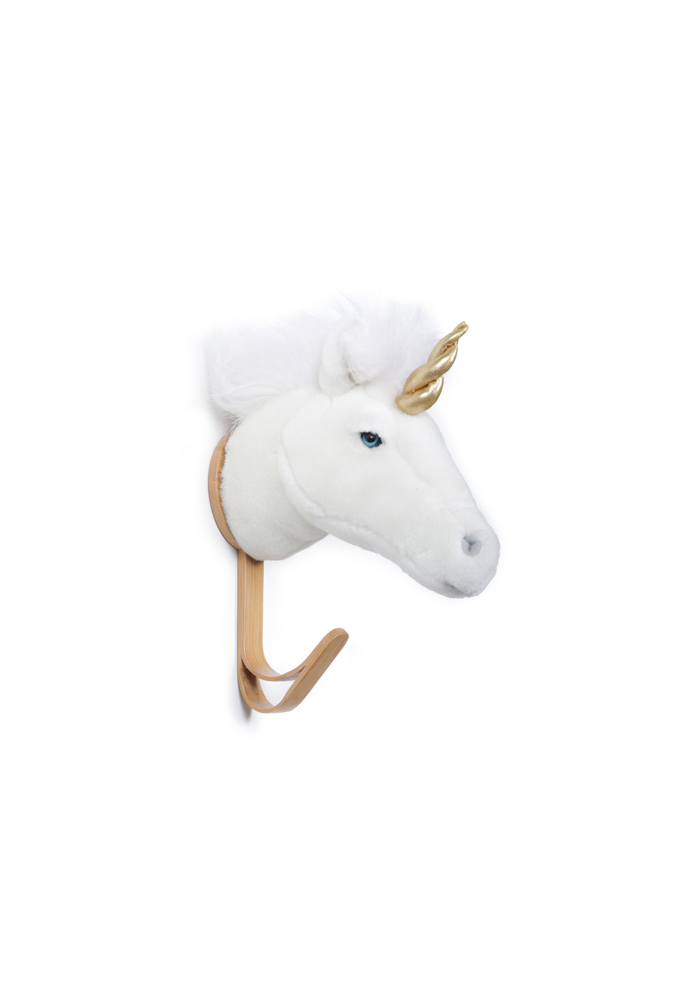 White Unicorn coat hook