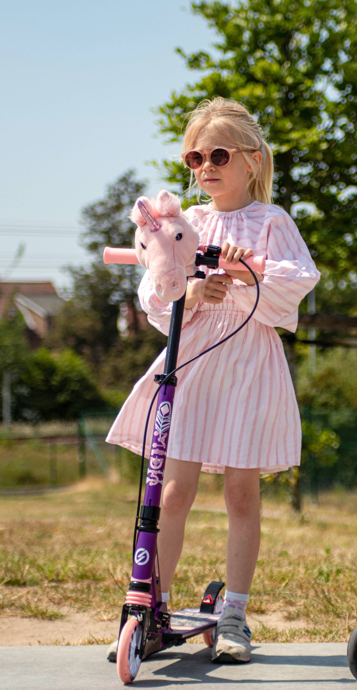 Tierischer Lenkerfreund – Einhorn für Roller/Fahrrad
