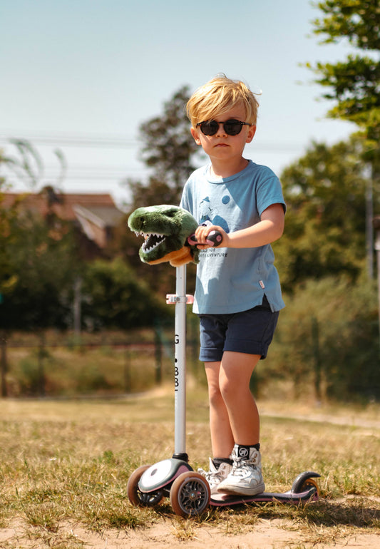 Tierischer Lenkerfreund – Dino für Roller/Fahrrad