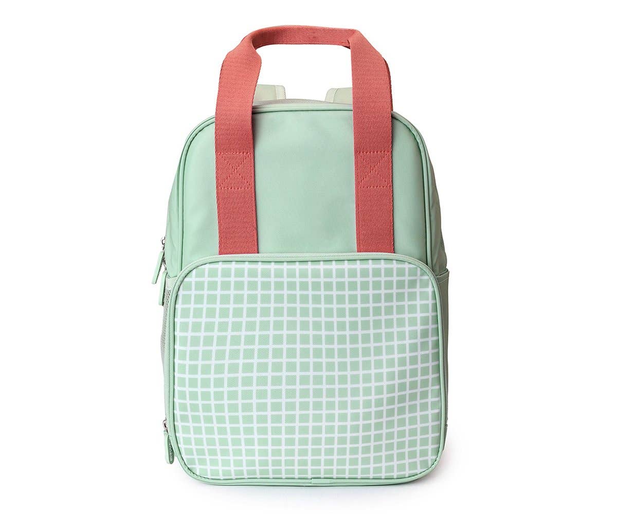 Kinder *Rucksack* Netzmuster Salbeigrün