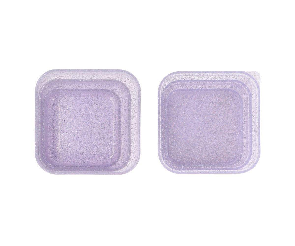COMING SOON 3 Brotdosen / Lunchboxen Glitter Gloss Flieder