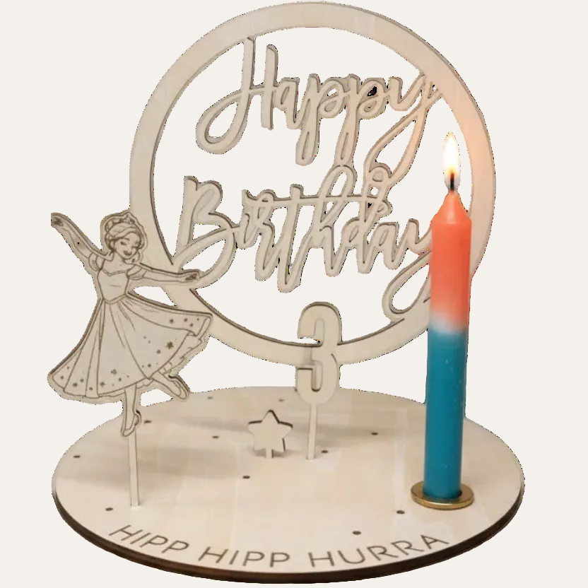 Geburtstagskranz *Happy Birthday* mit Zahlen, handgefertigt