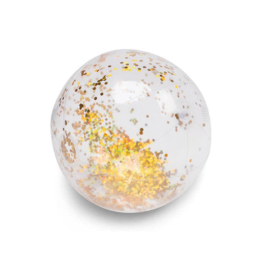 Water ball Ø 51 cm transparent-gold glitter gold glitter